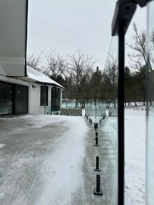 GLASS RAILING STAIR DECK RAILING BALCONY GLASS PORCH ENCLOSURE O - Photo 3