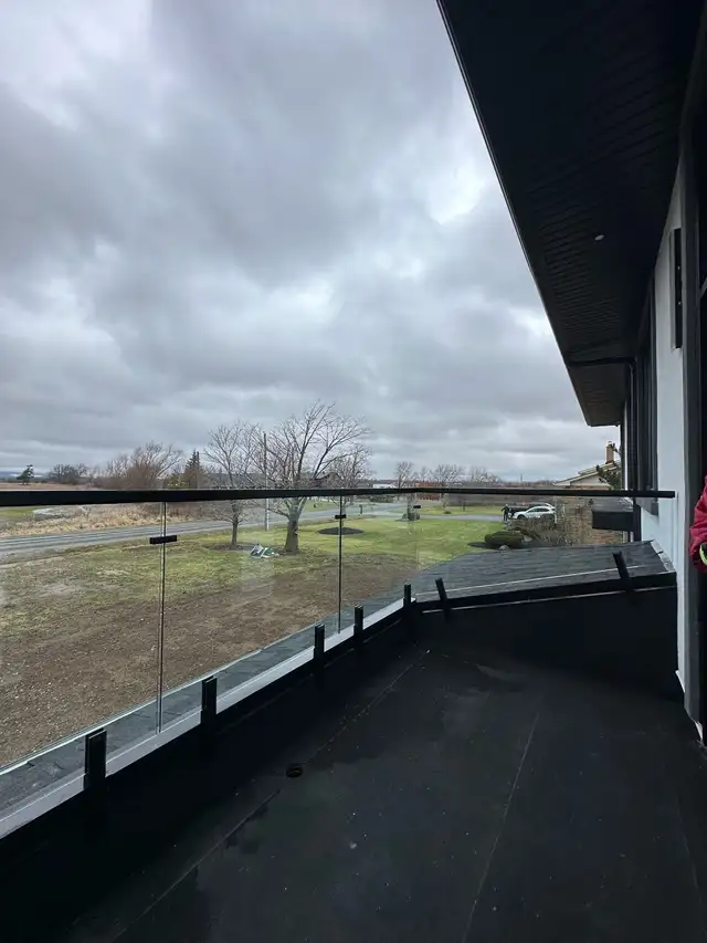 GLASS RAILING STAIR DECK RAILING BALCONY GLASS PORCH ENCLOSURE O - Photo 4