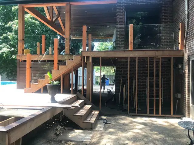 STAIR RAILING GLASS PARTITION OFFICE GLASS ENTRANCES DOORS ENCLO - Photo 3