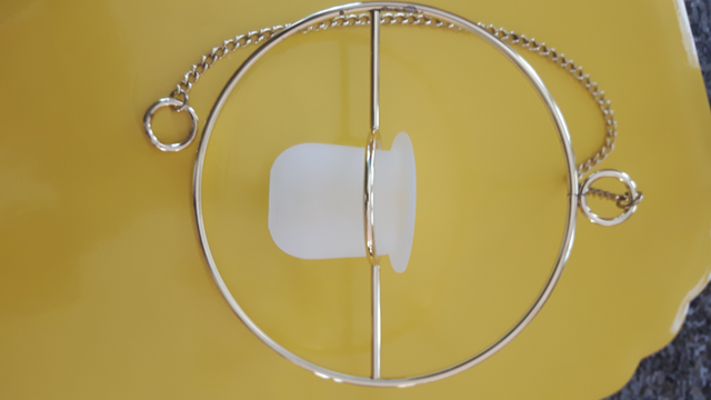 1ACCROCHE-CHANDELIER CHANDELIER EN MÉTAL OR 1 CHANDELIER EN VERR - Photo 3