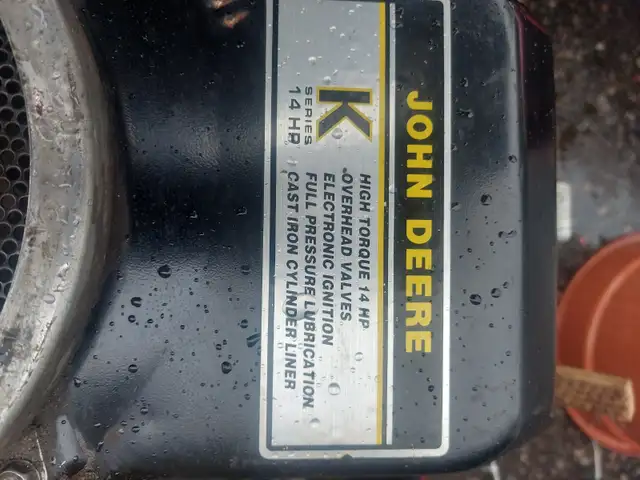 KAWASAKI 14 H.P ENGINE OUT OF JOHN DERRE