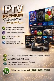 LATEST. 4K. I.P.T.V SERVICES!