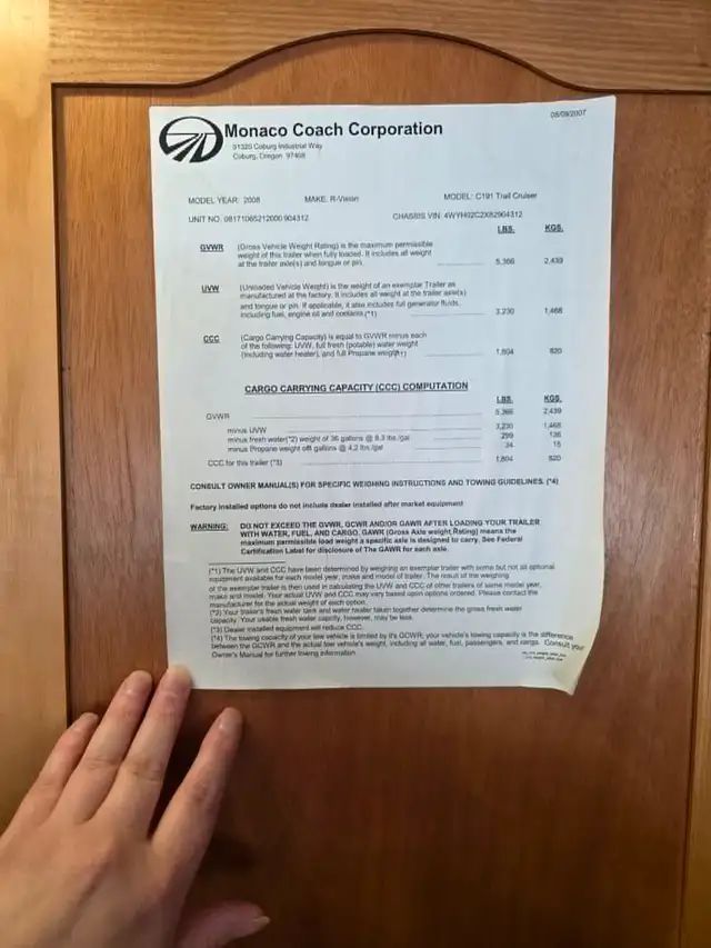 2008 R-Vision Trail Cruiser Hybrid trailer - Photo 2