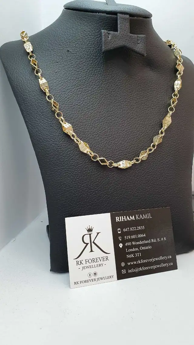 14k yellow gold chain #380_16 - Photo 2