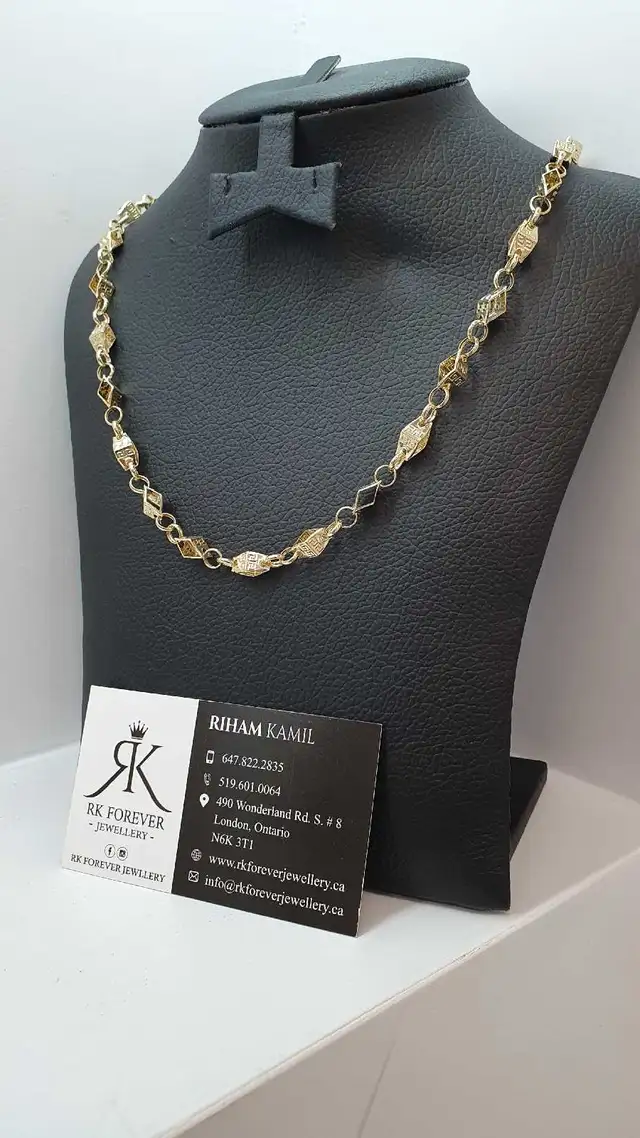 14k yellow gold chain #380_16 - Photo 3