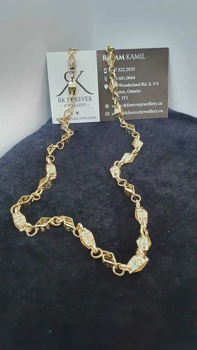 14k yellow gold chain #380_16 - Photo 4