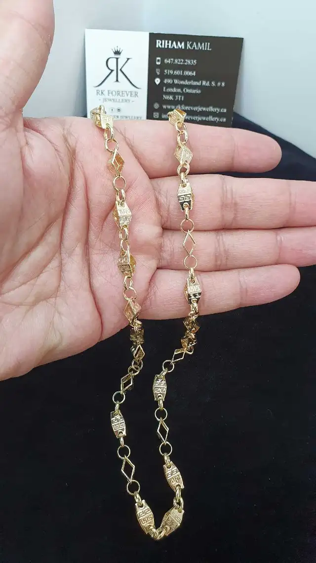 14k yellow gold chain #380_16 - Photo 5