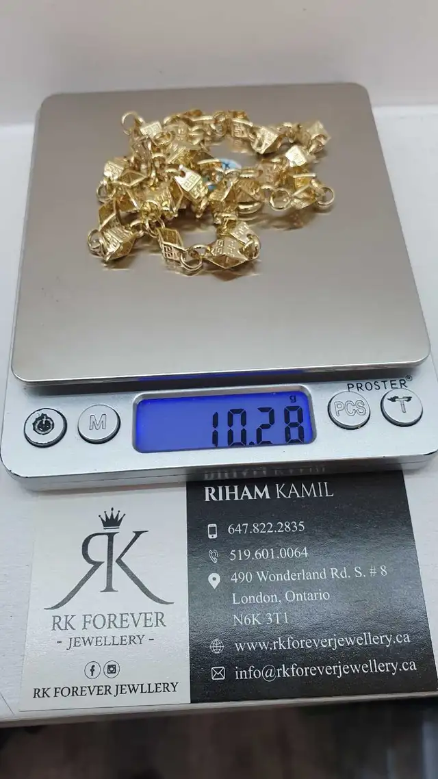 14k yellow gold chain #380_16 - Photo 6