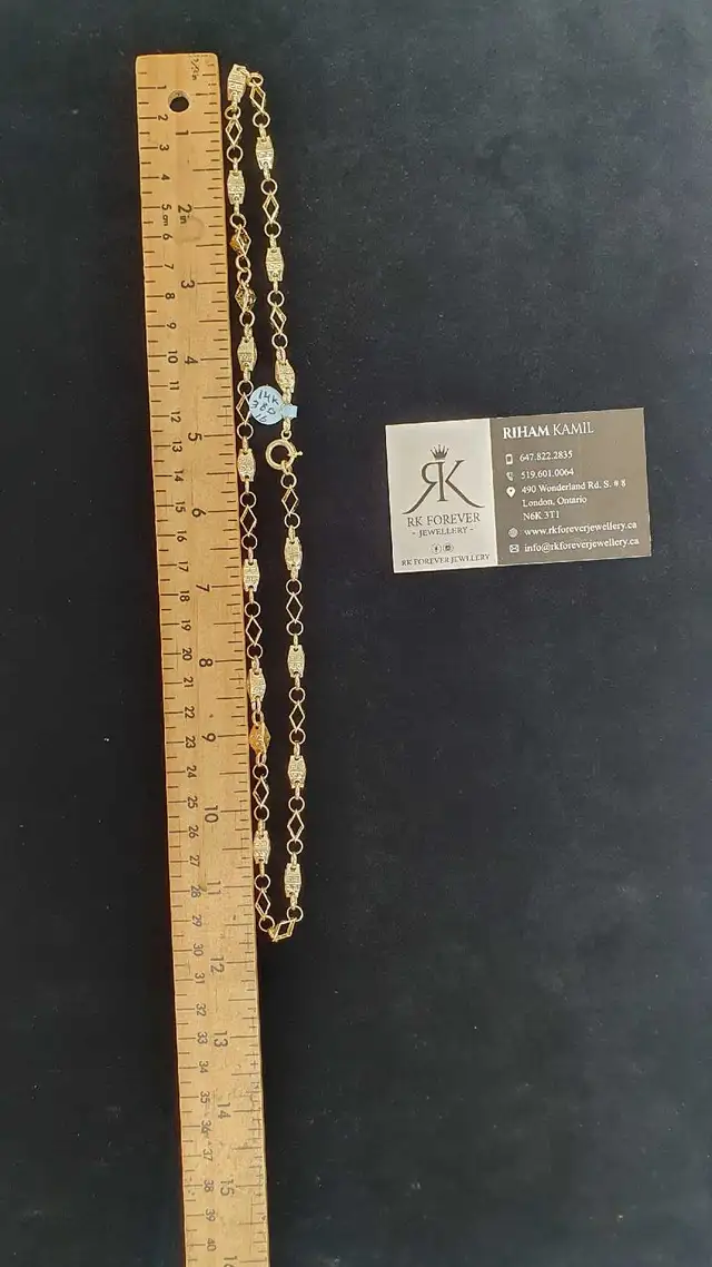 14k yellow gold chain #380_16 - Photo 7
