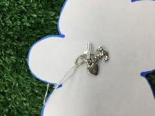 breloque triple en argent