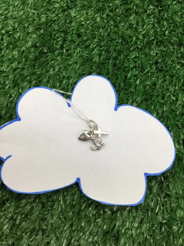 breloque triple en argent - Photo 2