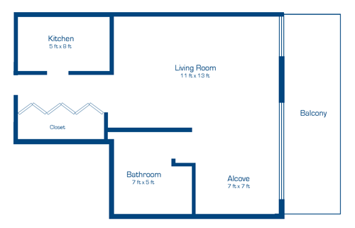 Downtown Ottawa Bachelor Alcove – $1,349 – Available June 1st - Photo 2