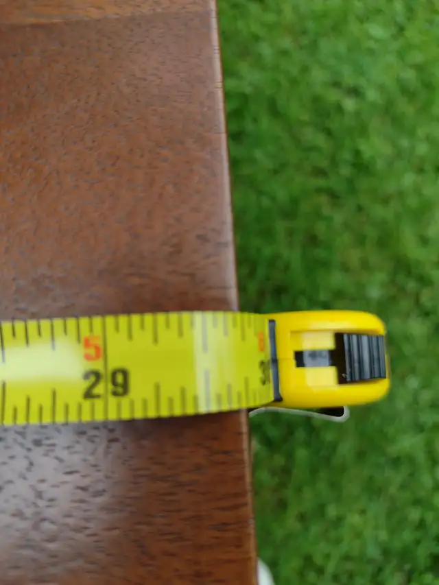 Square vintage wood folding accent table - Photo 4