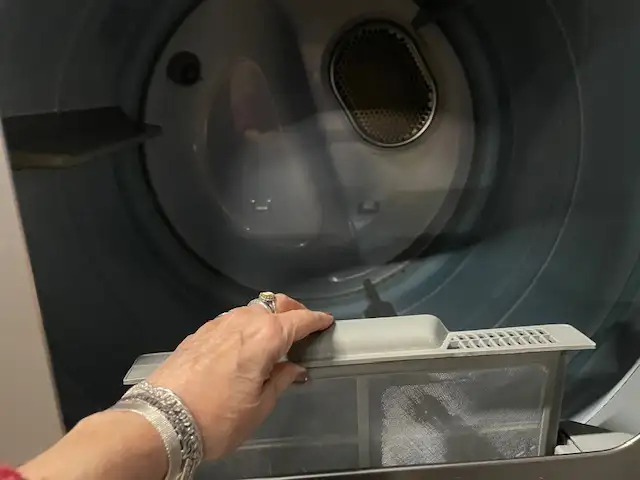Laveuse sécheuse top load grises grande capacité Samsung - Photo 6