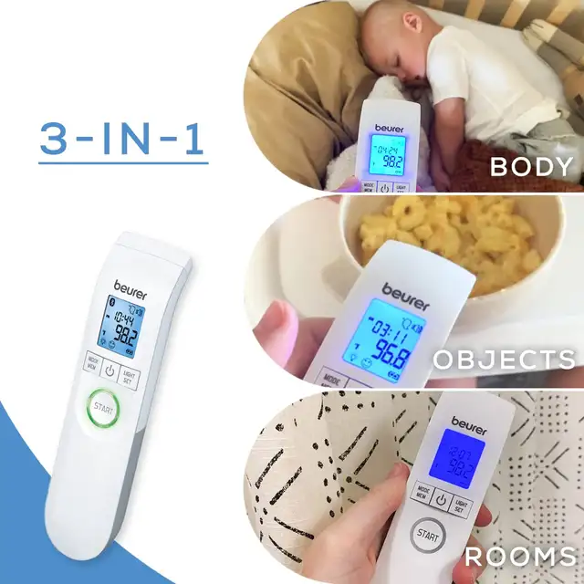 Beurer FT95 3-in-1 Digital Thermometer - Bluetooth Infrared - Photo 3