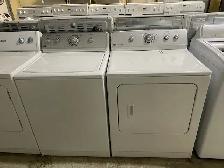 Laveuse sécheuse traditionnelles blanches Maytag