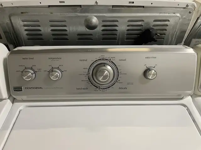 Laveuse sécheuse traditionnelles blanches Maytag - Photo 2