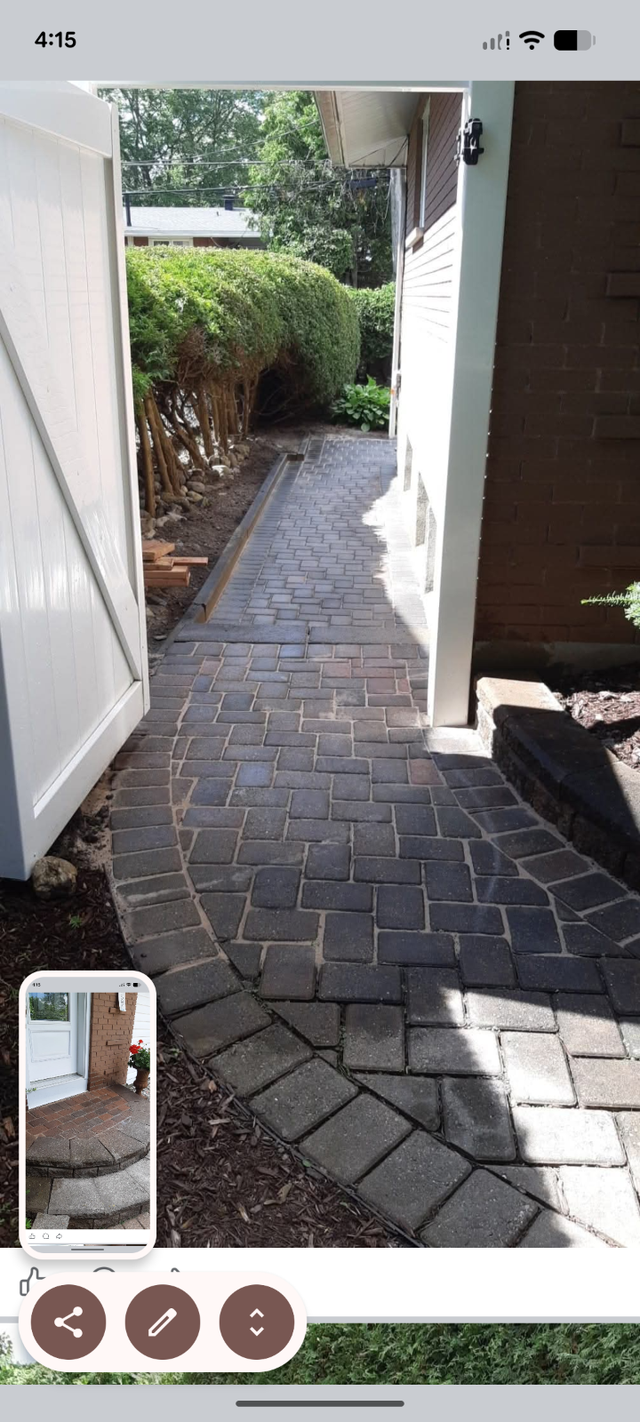 Sinking pavers - Photo 5