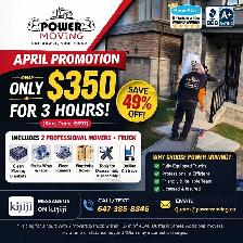 $350 Moving Special- 3 Hours | 2 Professional Movers   Truck | S