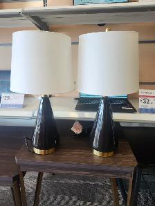 black lamps