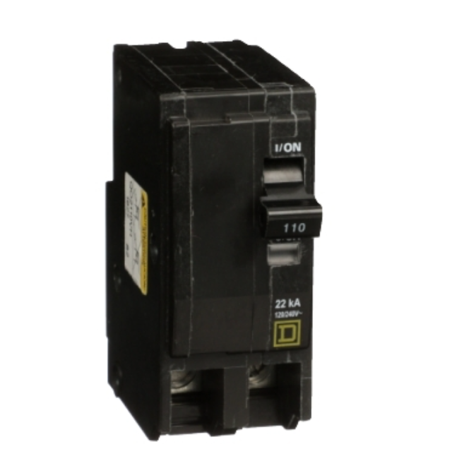 DISJONCTEUR 2 POLE 110 AMPERE SQUARE-D MOLDED CASE NEUF QO2110VH