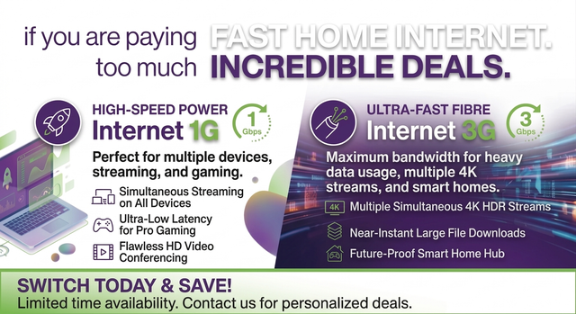 Exclusive Fibre Internet Deals