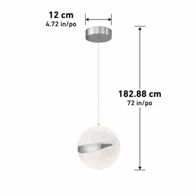 Artika Wavey Ball Led Pendant Light - Photo 3
