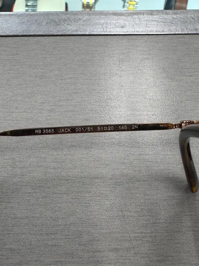 Ray-Ban JACK Sunglasses Arista Gold - RB3565 - Photo 4