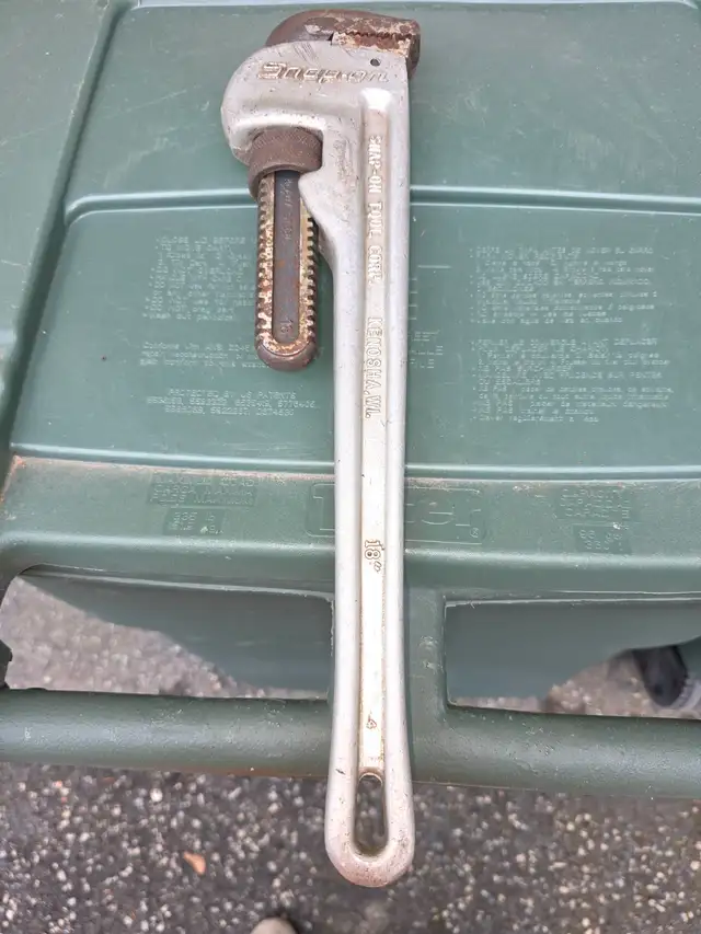 18' Aluminum External Pipe Wrench Monkey WrenchItem no :PWA18A - Photo 7