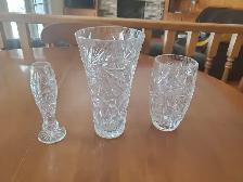 PINWHEEL CRYSTAL VASES