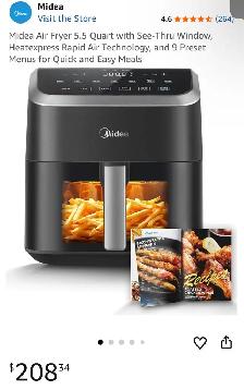 Midea Air Fryer with See-Thru Window – Special Price