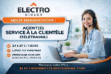 Agent(e) service à la clientèle (Télétravail)