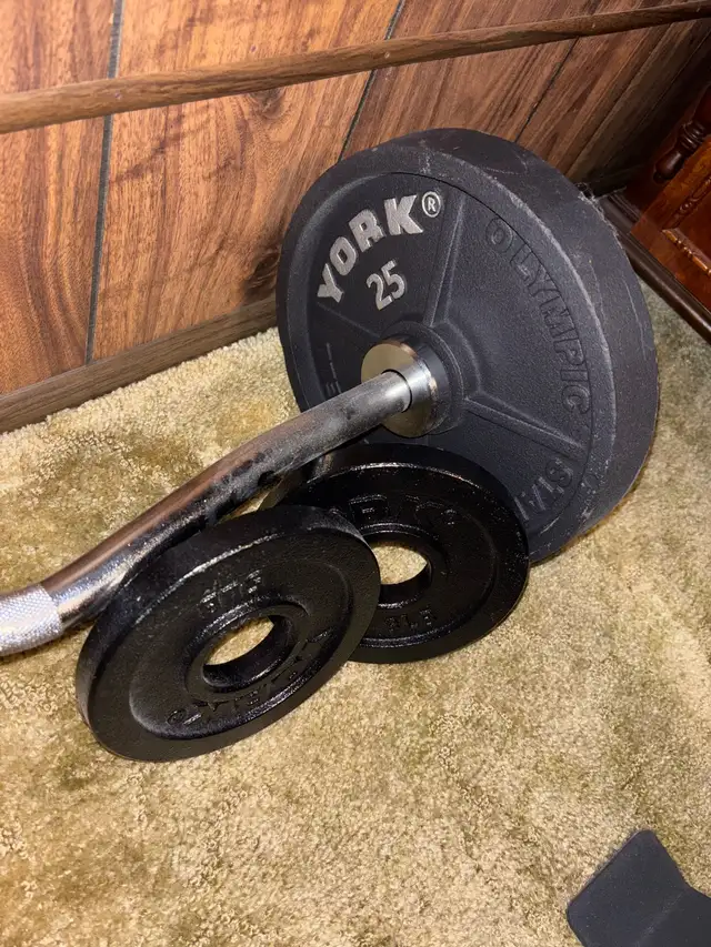 Curling bar / weights - Photo 2