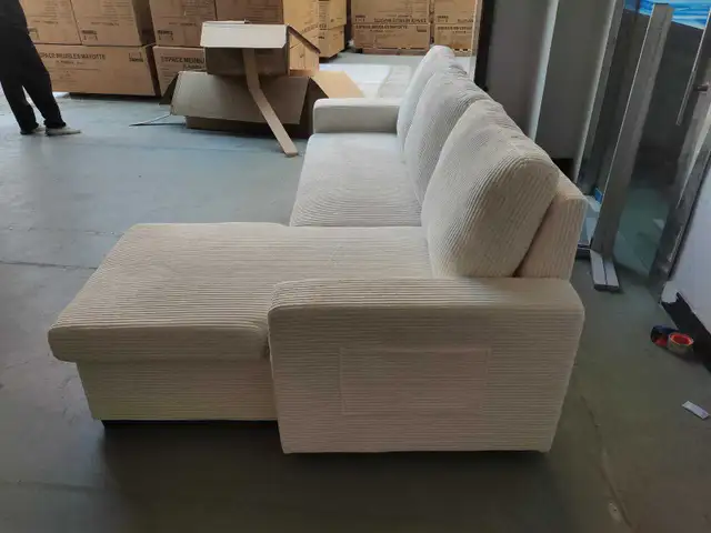 Coudroy sofa bed with storage, reversible chaise, bookshelf and - Photo 2