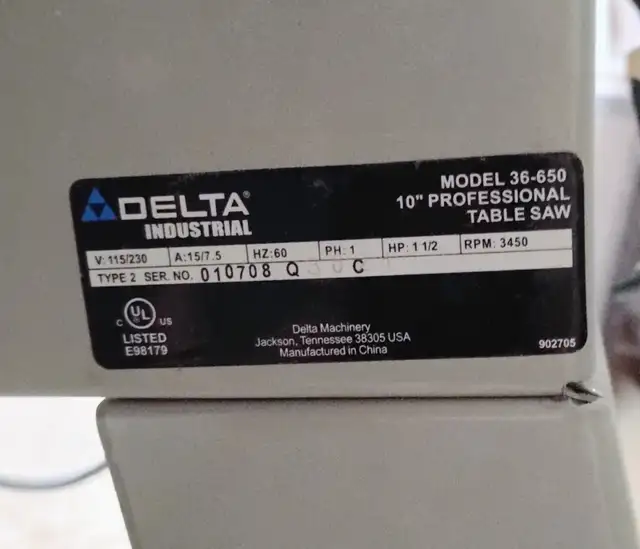 Banc de scie Delta Industriel - Photo 3
