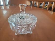 PINWHEEL CRYSTAL CANDY DISH