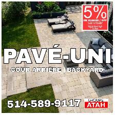 Pose de pavé-uni de qualité à bon prix