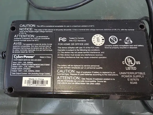 CyberPower CP350SLG Uninterruptible Power Supply (UPS) Standby - Photo 3