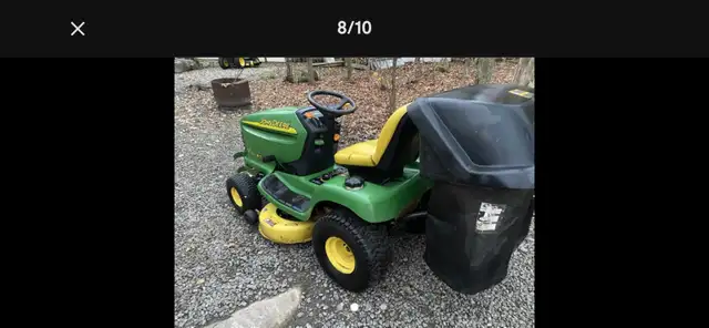 tracteur à pelouse John Deere