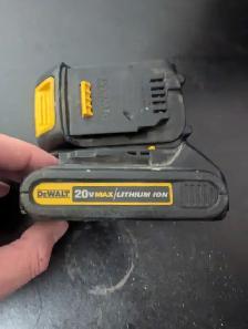 pair of 20v DeWalt batteries