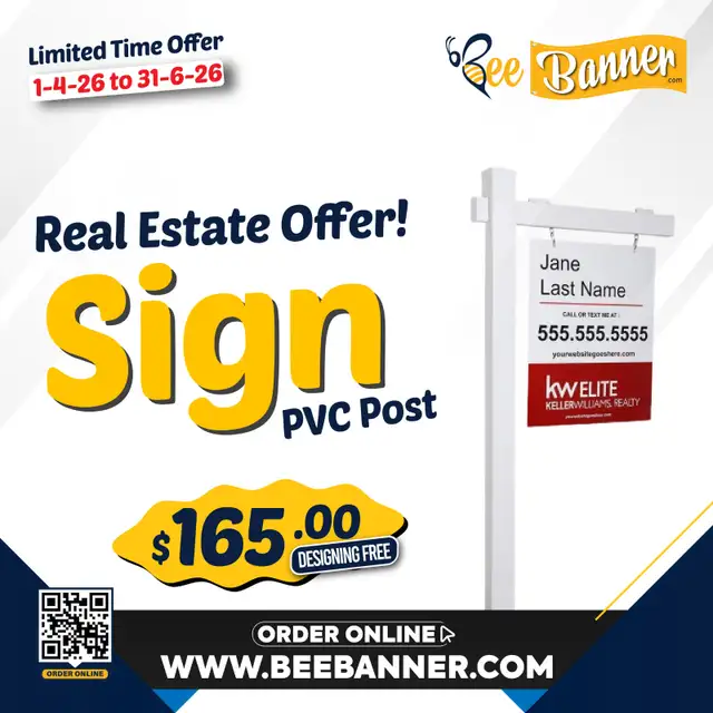 Real Estate PVC Post Sign – Special Offer