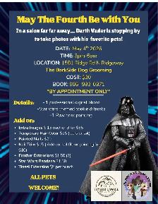 Photo shoot with Darth Vader!