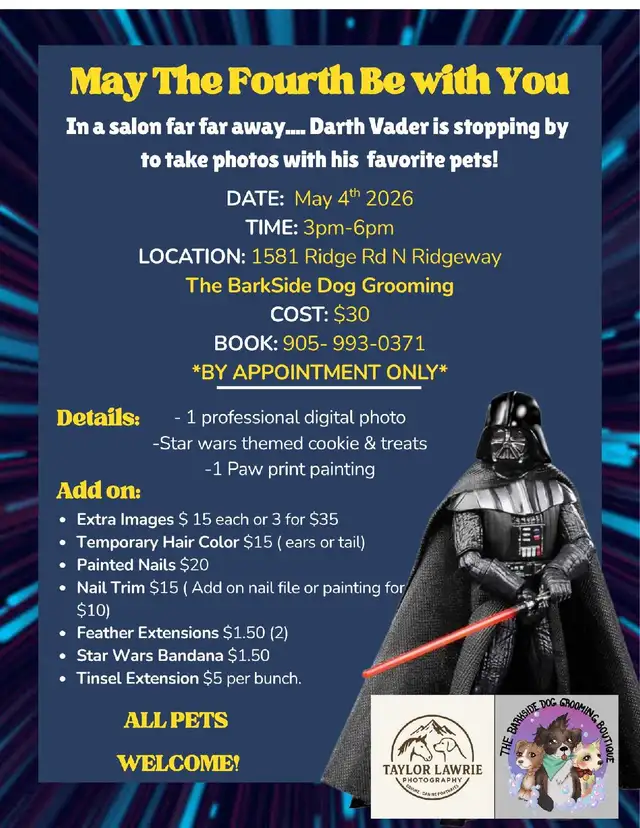 photos with Darth Vader!