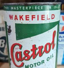 VINTAGE 1930's CASTROL WAKEFIELD MOTOR OIL IMPERIAL QUART CAN - Photo 2