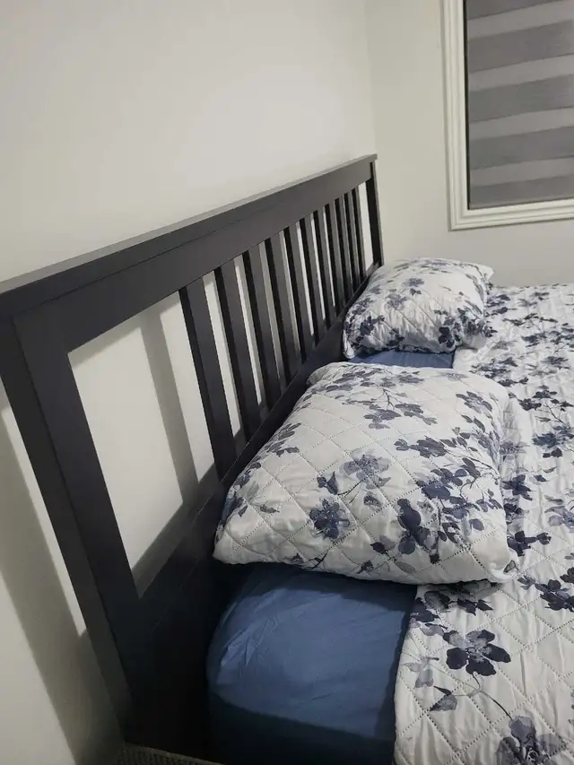 GREAT DEAL! IKEA HEMNES King Size Bed Frame (Black-Brown) - Photo 4