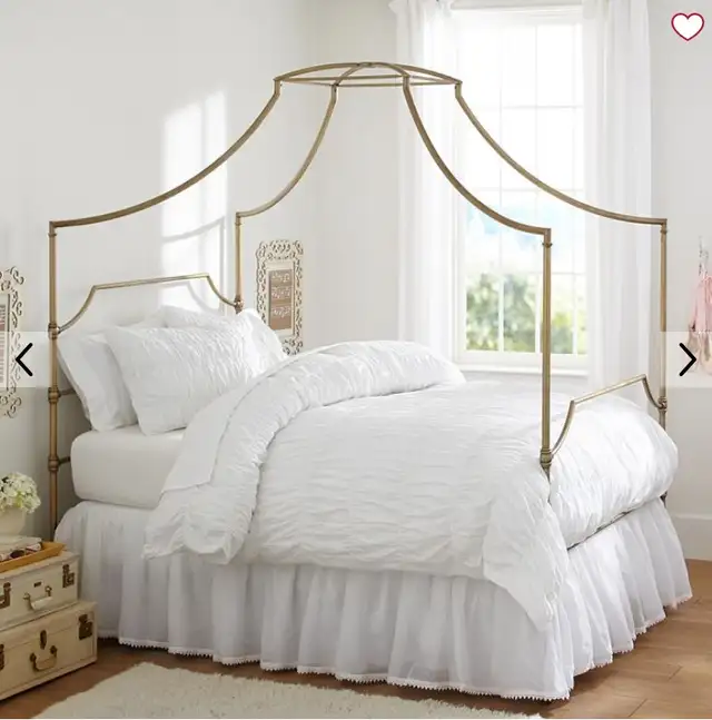 Queen Iron Canopy Bed from Pottery Barn - Photo 3