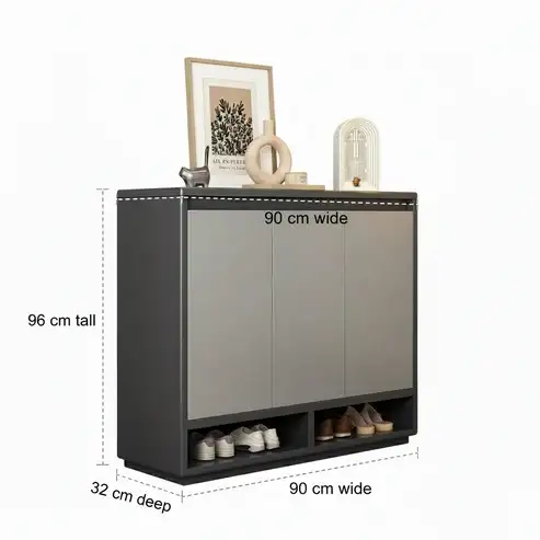 Brand New Shoe Cabinet 90 cm 2-Door Shoe Cabinet $139 - Photo 5