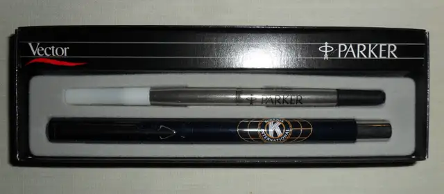 Vintage 80s PARKER Vector Roller Ball Kiwanis International Pen - Photo 2