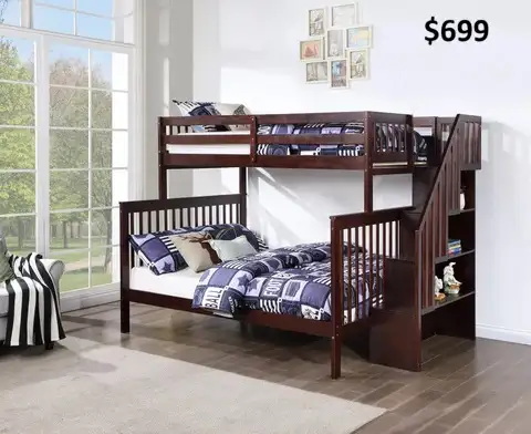 MIKE HAS SINGLE/DOUBLE BUNK BEDS, MANY COLOURS STARTING AT $529 - Photo 4