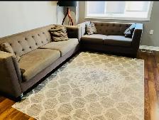 Sofa and crib for sale